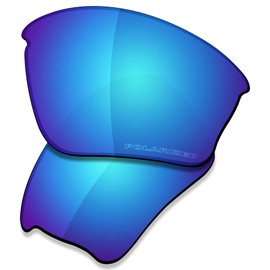 Saucer Premium Replacement Lenses & Rubber Kits for Oakley Half Jacket XLJ Sunglasses High Definition - Glacier Blue Polarized