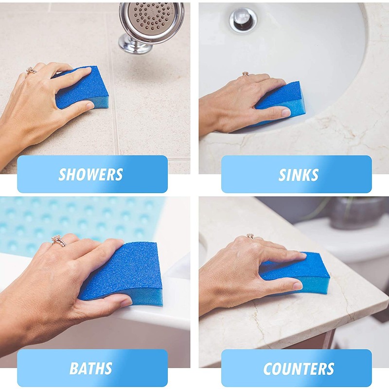 Elitra Essentials Scrubber Sponge, Non-Scratch Hydrophilic Foam Technology - Odor