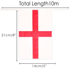 European Flag Bunting - 10m 33ft - 24 Flag - Polyester all Weather European Bunting for Outdoor Indoor Sporting Events, Street Parties, Festivals and Celebrations