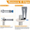 200Pcs M3 E-Clip Circlip 3mm External Retaining Rings,Juvielich 304 Stainless
