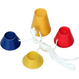 Yjemle 4Pcs Jumbo Rubber Winter Golf Tees, 4 Colours with Different Heights, Ideal for Icy Days, On-Course Accessories On-Course Accessories