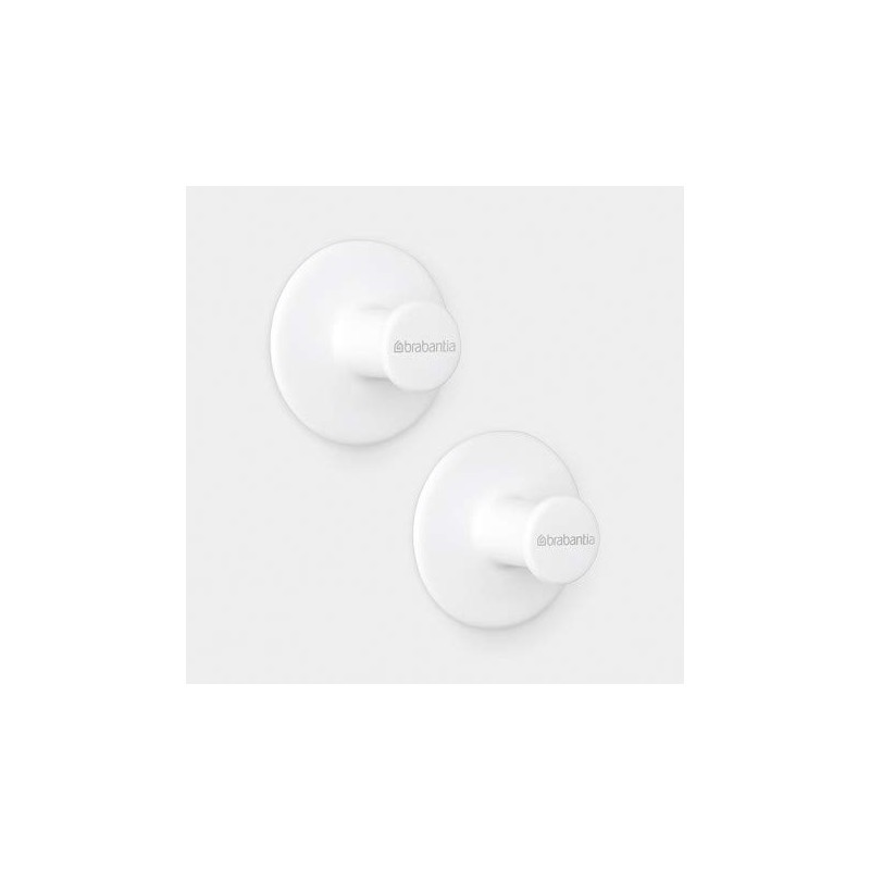 Brabantia 280344 Renew Collection Towel Hooks, White