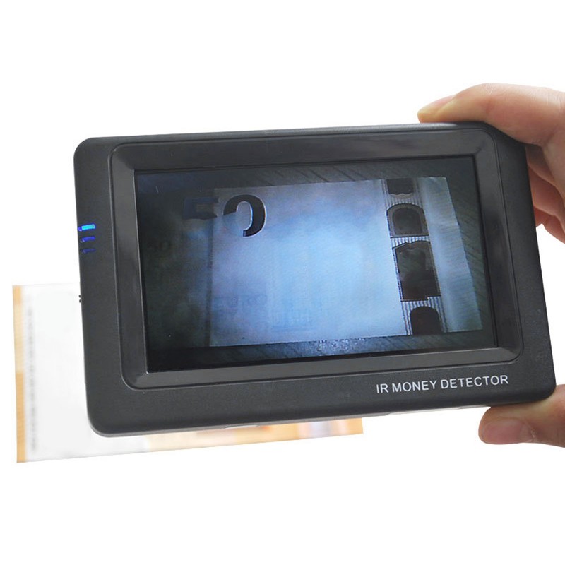 Money Detector Machine Small Handheld Counterfeit Bill Currency Euro Dollar