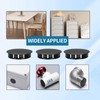 170PCS Black Plastic Hole Plug Set- 7 Sizes (5-25mm) Reusable