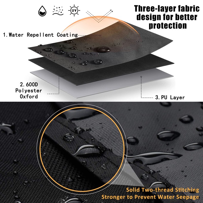 Bimini Top Boot Cover - Suitable for 3-4 Bows, Design