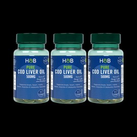 Holland & Barrett Cod Liver Oil Capsules 500mg 6 Months Supply Bundle