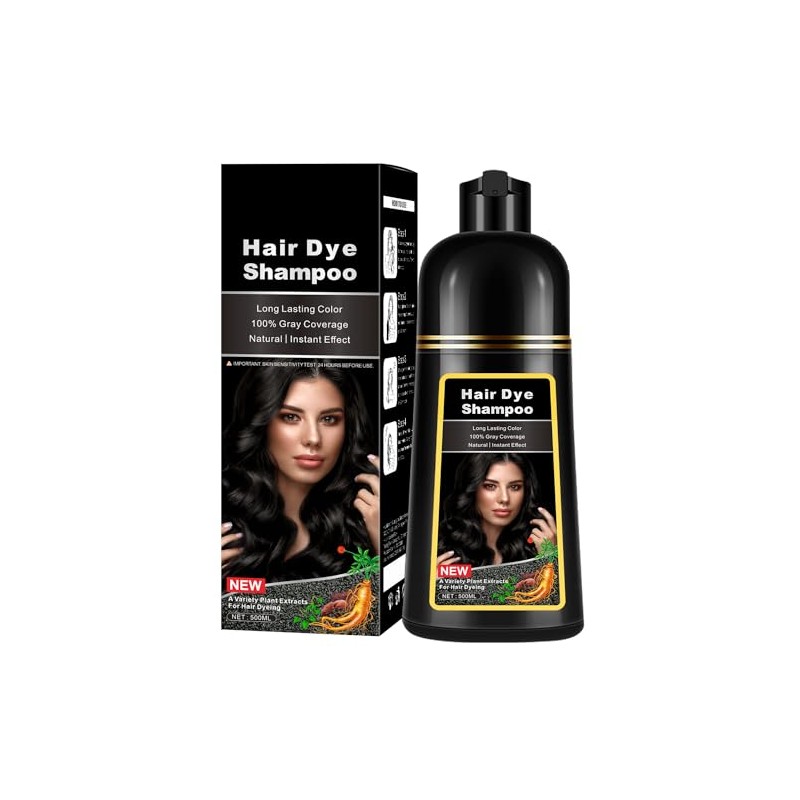 Champú Tinte Cabello Negro Natural Magic Hair Dye Colorea Minutos