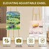 Gold Easel Stand for Sign - Heavy Duty Metal Freestanding