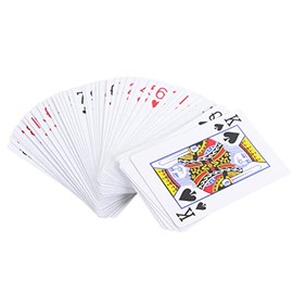 Toyland® Set Of 52 Traditional Plastic Coated Playing Cards - Family Night Games
