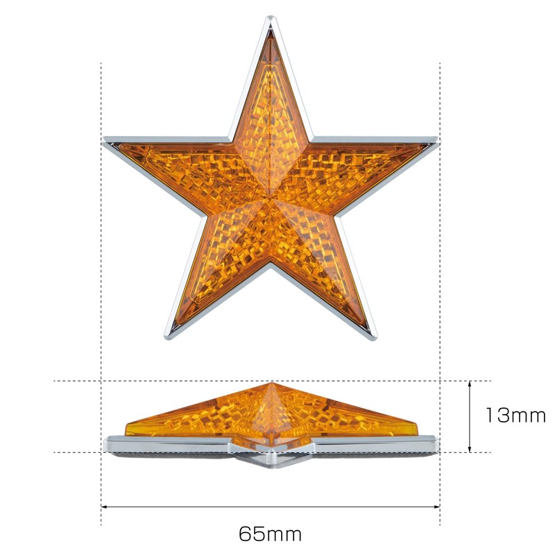 Jet Inoue 592146 Star Reflector, Red