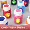 PATIKIL Number 19 Circle Stickers,1 Inch Round Color Coded Self-Adhesive