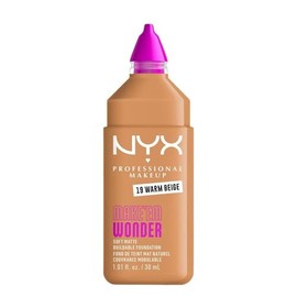 Nyx Professional Makeup, Make 'Em Wonder, Base de Maquillaje para Rostro, Acabado Mate y Resistente al Agua con Fórmula Vegana, Tono Warm Beige (Medio