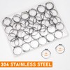Sieqioor 90 Pack 3/4 Inch(23.5mm) PEX Cinch Clamps, Stainless Steel