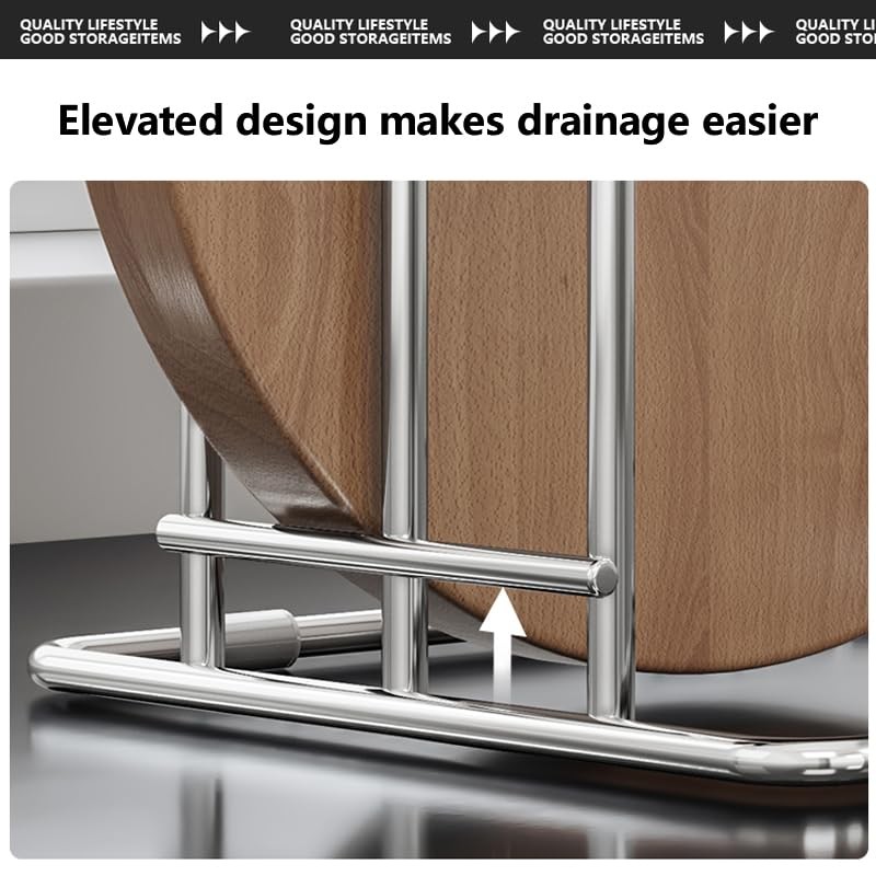 Cutting Board Holder Stainless Steel Wire Chopping Board Stand Cutting