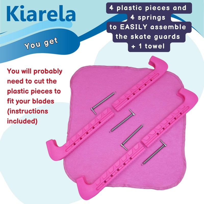 Kiarela Ice Skate Guards for Figure Skates and Towel Gift