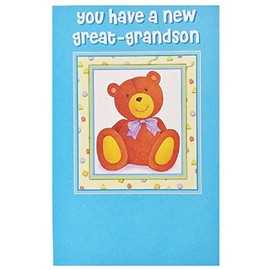 You Have a New Great-Grandson Greeting Card - Congratulations on Baby Great-Grandchild Birth