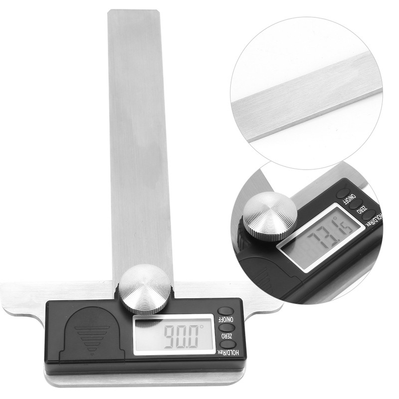 Stainless Steel Goniometer 0-180° Electric Angle Finder Digital Angle Ruler
