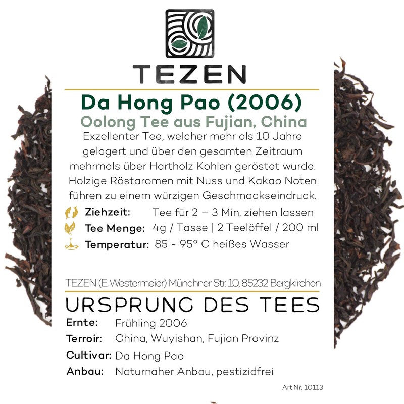 Da Hong Pao (2014) Oolong Tea from China | High