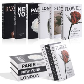 OT-NVWOZR 6 Stück Deko Bücher für Heimdekor, Dekoratives Buch Fake Books Faltbare Dekobücher, Aesthetic Kartonschachtel nur Gefälschte Bücher Display für Couchtisch Regale Bücherregal