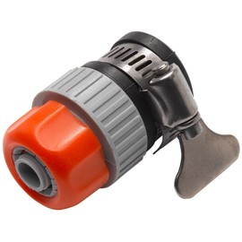 Merriway® BH00315 Screw Fit Hose Tap Connector Adaptor for 1/2 inch Taps with Butterfly Hose Clip Attachment