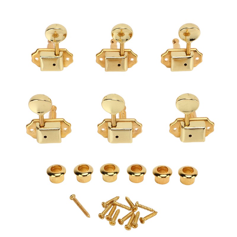 6 Pcs String Tuning Pegs 3L3R High Strength Metal Machine