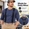 Heavy Duty Work Suspenders for Pants – Adjustable 1.5-Inch Wide