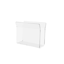 Marketing Holders 5”W Napkin Holder U-Shape Guest Bathroom Restaurant Diner Clear Acrylic Tabletop Stand Counter Top Kitchen Bar Organizer Space Saver Value Cloth Paper Upright