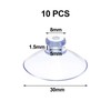 30 mm Pack of 10 Suction Cups without Hooks, Suction