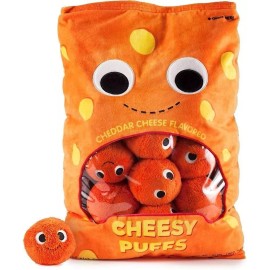 Kidrobot Yummyworld XL Arnold & The Puffs Cheese Puffs Plush, NEW and MINT!