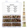 Rivet Nuts Assortment, 220 Pieces Rivet Nuts Set, M3 M4