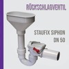 Kessel Staufix 73053 U-Odour Trap with Check Valve for Heating