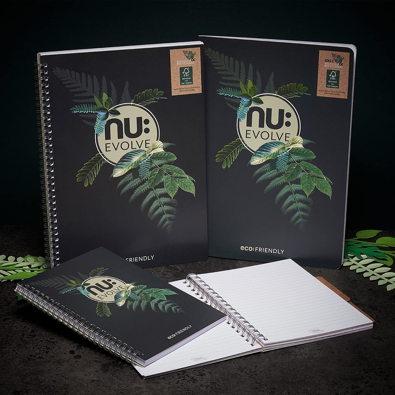 Nu Notebooks - Evolve Range - Recycled Notebook - A5