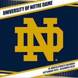 Notre Dame Fighting Irish 2026 12x12 Team Wall Calendar