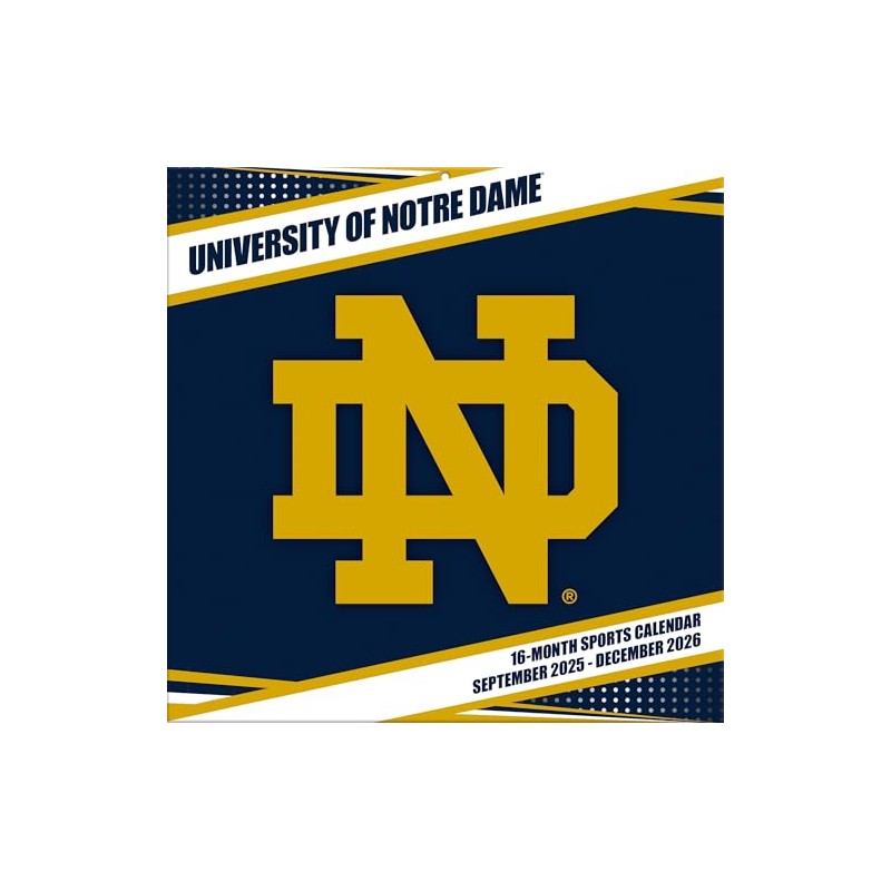 Notre Dame Fighting Irish 2026 12x12 Team Wall Calendar