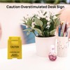 Caution Overstimulated Desk Sign, Funny Do Not Approach Sign -