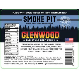 Glenwood Jerky 10oz 100% Beef Jerky (SMOKE PIT)