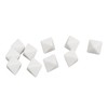 20 Pcs 8 Sided Dice Set Plastic White 2.8x2.8x2.8cm Pen
