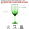 KOXIN-KARLU Unbreakable Classic 14 ounce All-Purpose Plastic Stem Wine Glasses