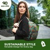 ECO CHIC Lightweight Foldable Water Resistant Mini Backpack Folds Into