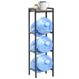 5 Gallon Water Jug Holder,3Tier Water Bottle Rack for 5 Gallon Water Dispenser,Water Bottle Storage Organizer,Water Jug Stand Water Bottle Holder,Heavy Duty Water Storage Rack for Water Cooler Jug (A)
