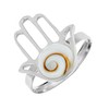 81stgeneration Women's 925 Sterling Silver 2.4 mm Shiva Eye Shell
