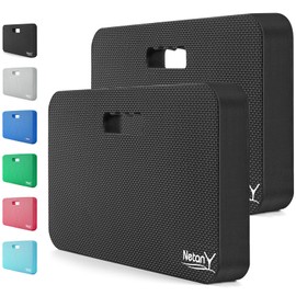 NETANY NETANY 2 Pack Extra Thick Kneeling Pad for Gardening, Comfortable Knee Pad Cushion, Extra Large Foam Kneeler Mat for Gardening, Baby Bath, Workout, Exercise & Yoga, Mechanic, 17.8 x 11 x 1.5 in, Black