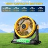 CCGIRU Camping Misting Fan with LED Lantern, 20000mAh Rechargeable Battery