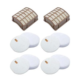 4 Foam + 2 Post-Motor Filters for Shark Navigator Professional NV70, NV80, NVC80C, NV90, NV95, UV420 for Shark Rotator Professional XL Capacity NV90 Replacement Parts XFF80 XHF80