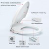 Non-Electric Bidet Toilet Seat, Round Fit with Quiet-Close Lid, Dual