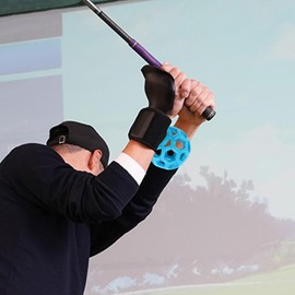 Golf Wrist Training Aid | Correct Golf Swing Wrist Trainer Ball - Sport Exerciser, Muscle Strengthening Equipment for Home Outdoor Playground Range Green