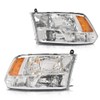 CNNELL Front Headlights Assembly Left & Right Pair w/Bulbs Compatible