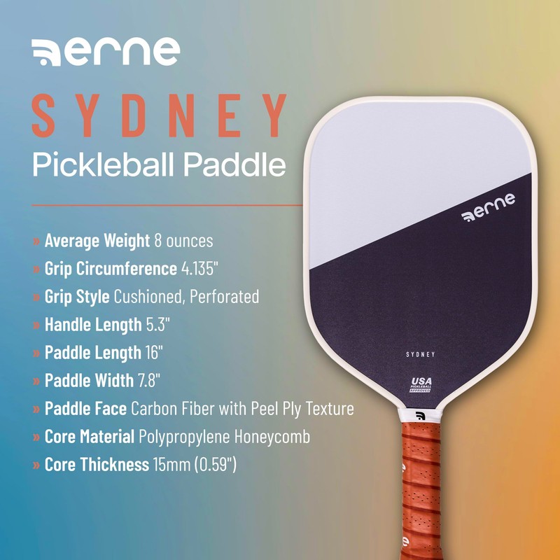 erne Sydney Pickleball Paddle (Charcoal)