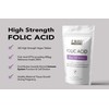 Folic Acid Tablets 400µg - 365 Vegan Vitamin B9 Tablets