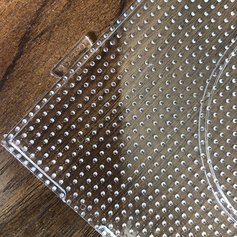 ZLLBTMO 4PCS 2.6MM Fuse Beads Boards Large Square Clear Plastic